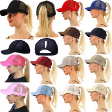 Hats For Mujer Summer Trucker Cap NEW Bun Sun Messy High Baseball Ponytail Mesh  eb-65311948